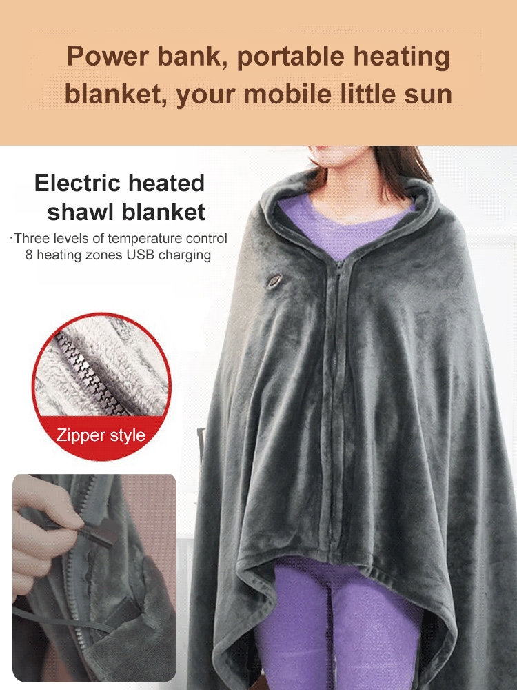 [One blanket for multiple uses] It offers even more warmth than a thick down jacket! 