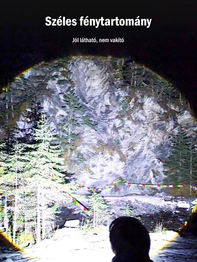 Szuper Zoom fényes zseblámpa