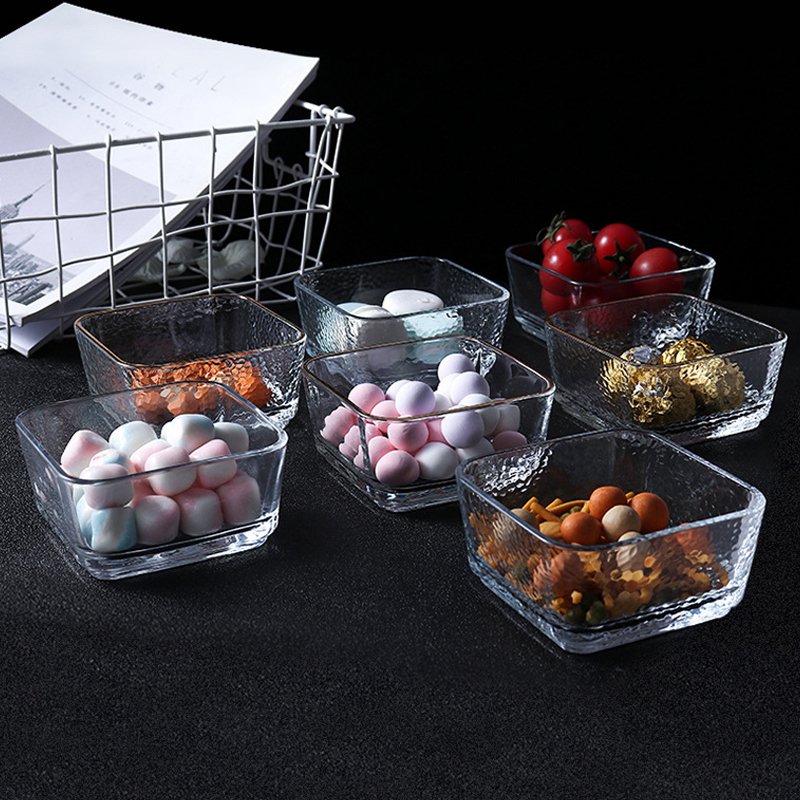 スクエア型ガラスボウル