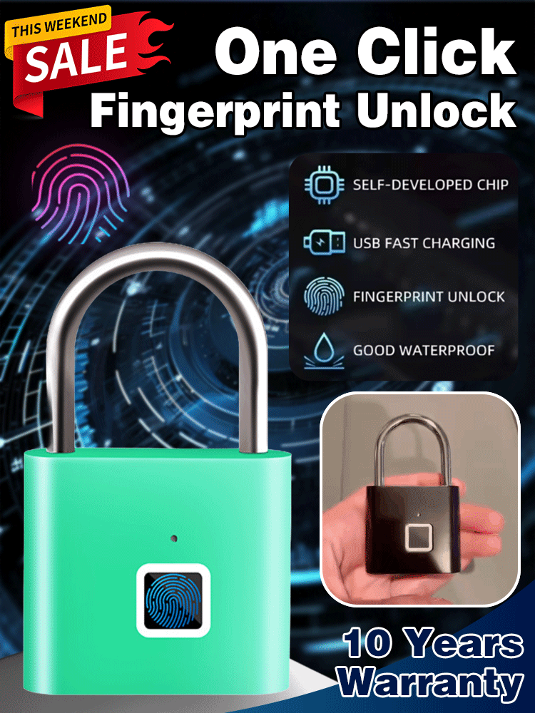 Outdoor waterproof smart fingerprint padlock