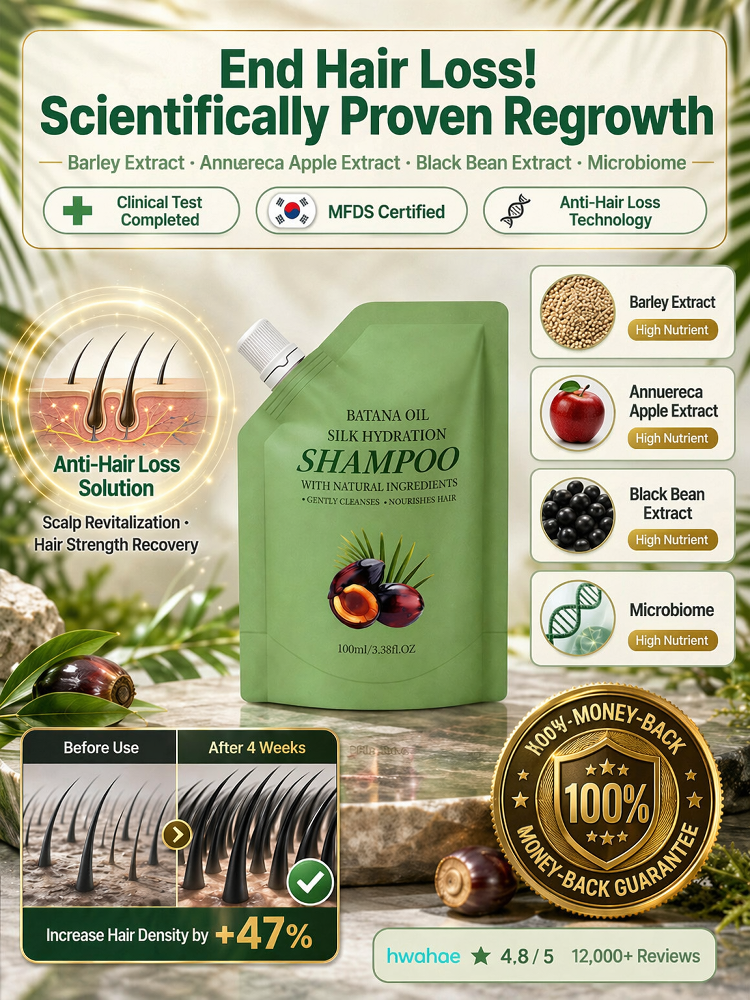 Anti-Hair Loss & Hair Growth Shampoo, Achieve Zero Hair Fall