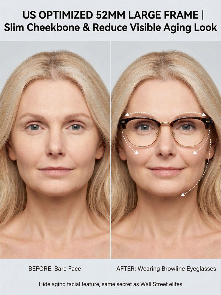 Retro fashion anti-blue light glasses
