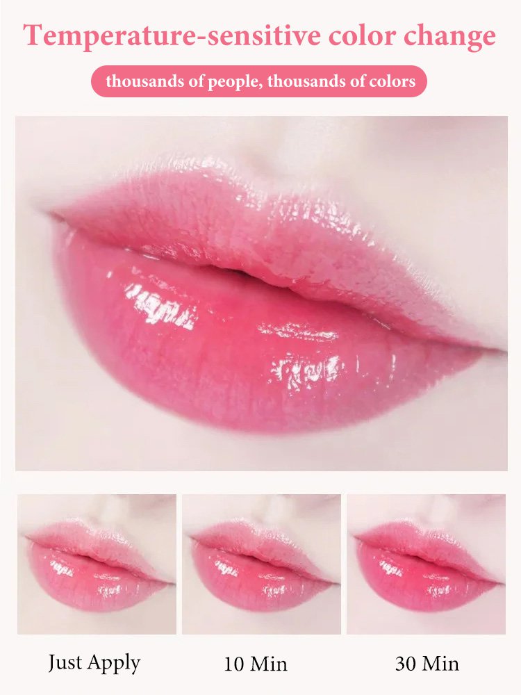 Flower color changing lipstick