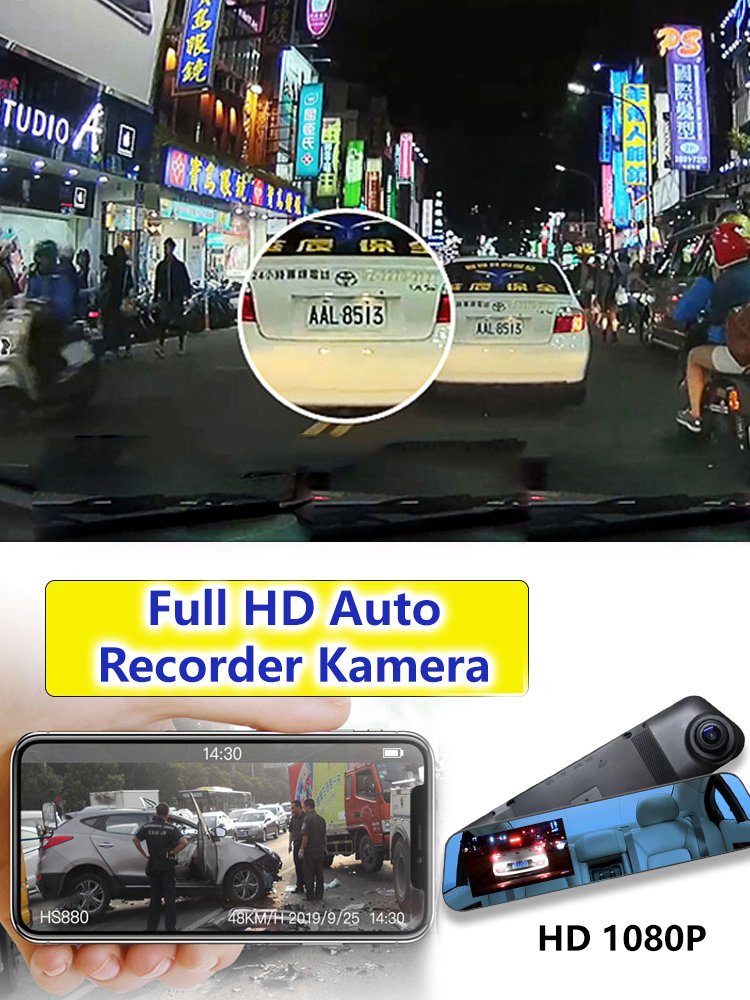 Ultraflacher HD-Autorekorder