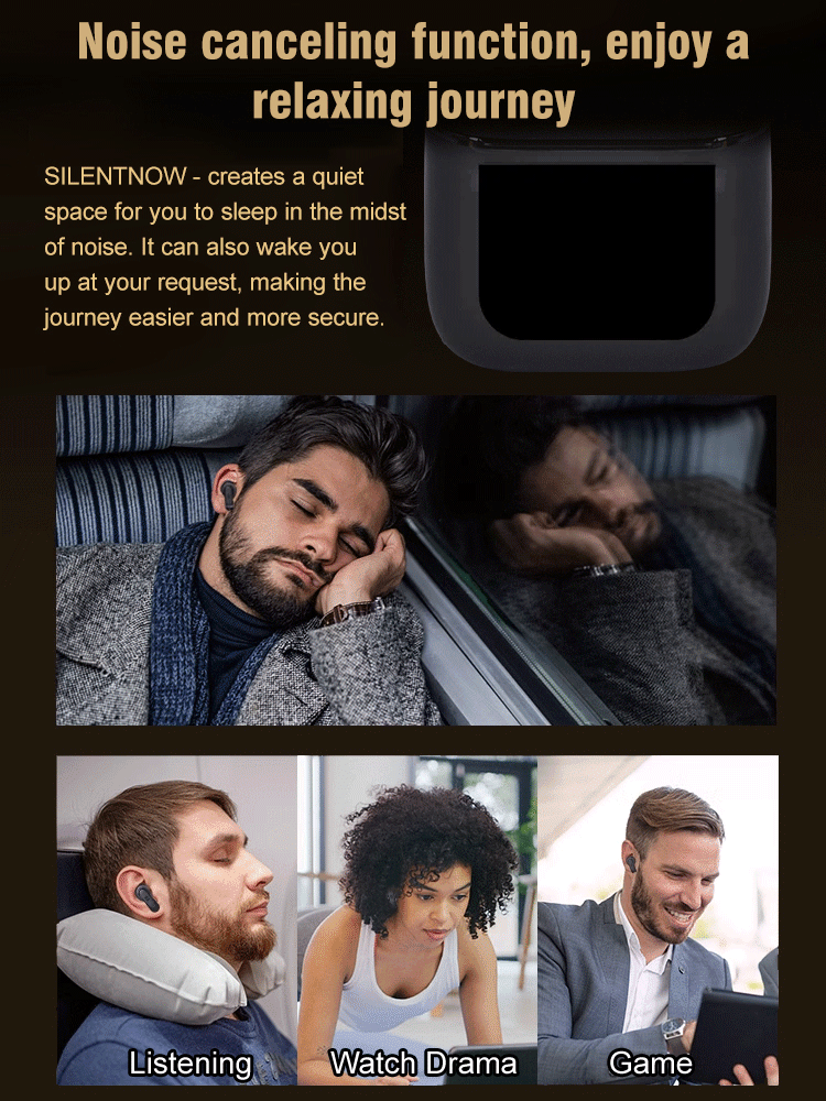 Full intelligent color screen active noise cancelling Bluetooth headset