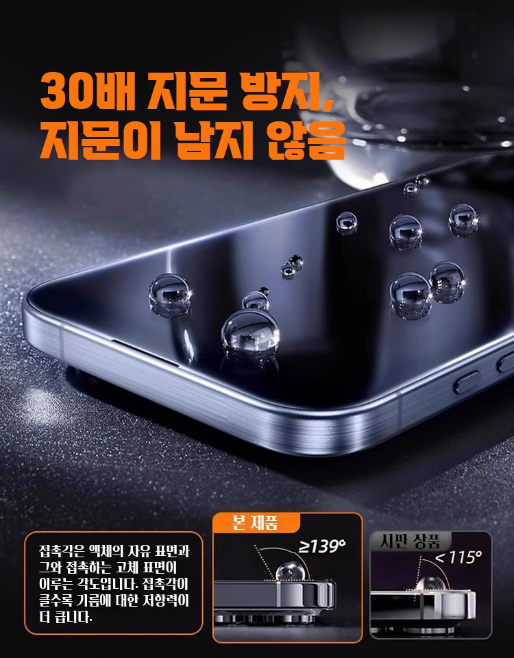 【초보자도 5초 완성】엿보기 방지 블루라이트 방지 스마트폰 보호 필름