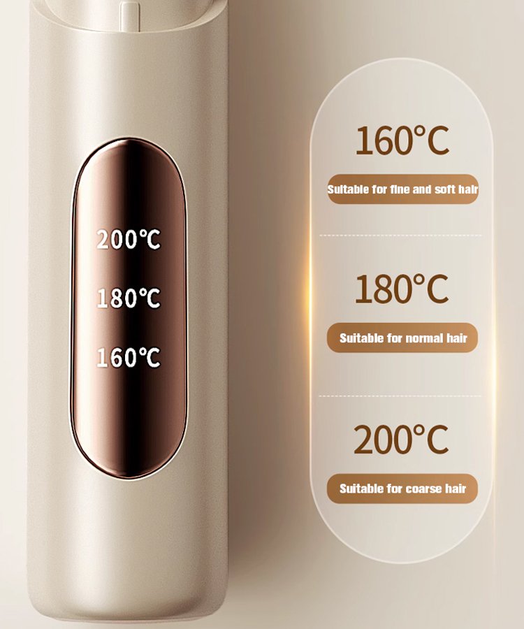 (Ionic Hair Straightener) Dual-Use Curling and Straightening Iron