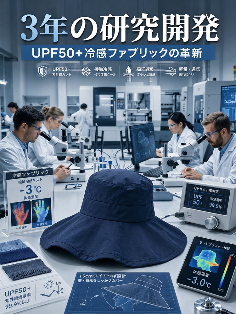 UV対策バケットハット