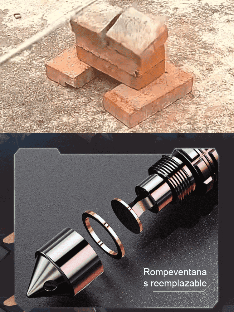 Bastón de senderismo multifuncional telescópico de acero aleado con bloqueo de resistencia para exte