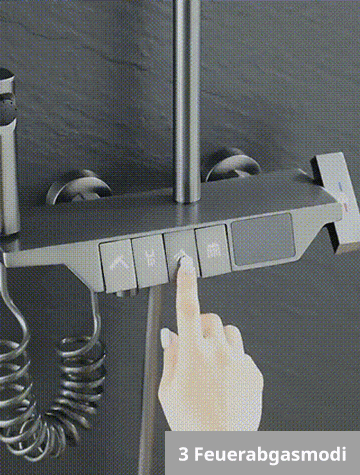 Intelligenter Duschkopf mit Digitalanzeige