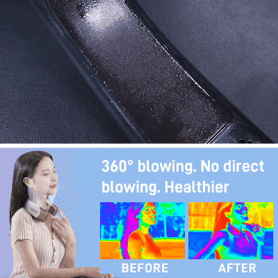 Portable neck fan for lazy people
