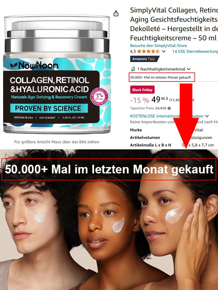 [Monatsverkauf 50.000 Stück] Kollagen-Retinol-Anti-Aging-Creme