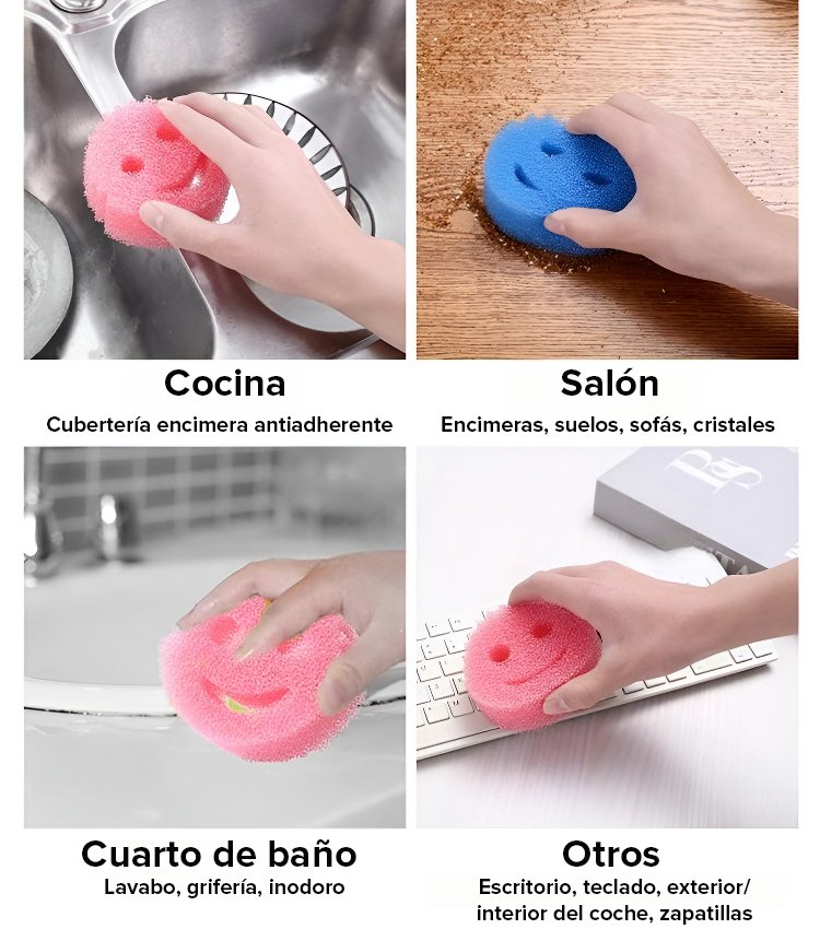 【Precio increíble】Esponja de lavar platos con textura flexible