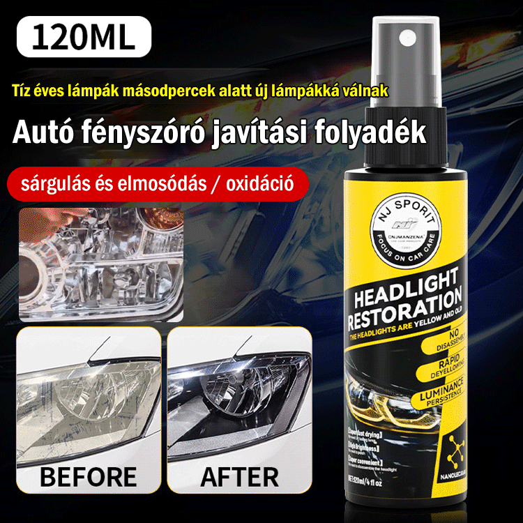 Autó lámpa felújító szer
