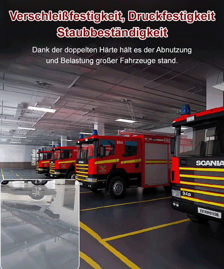 Wasserbasierte Epoxidharzbodenbeschichtung mehrfarbig