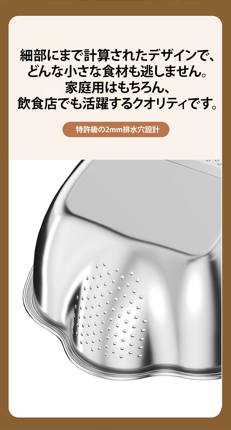 お手入れしやすい多用途洗浄ボウル