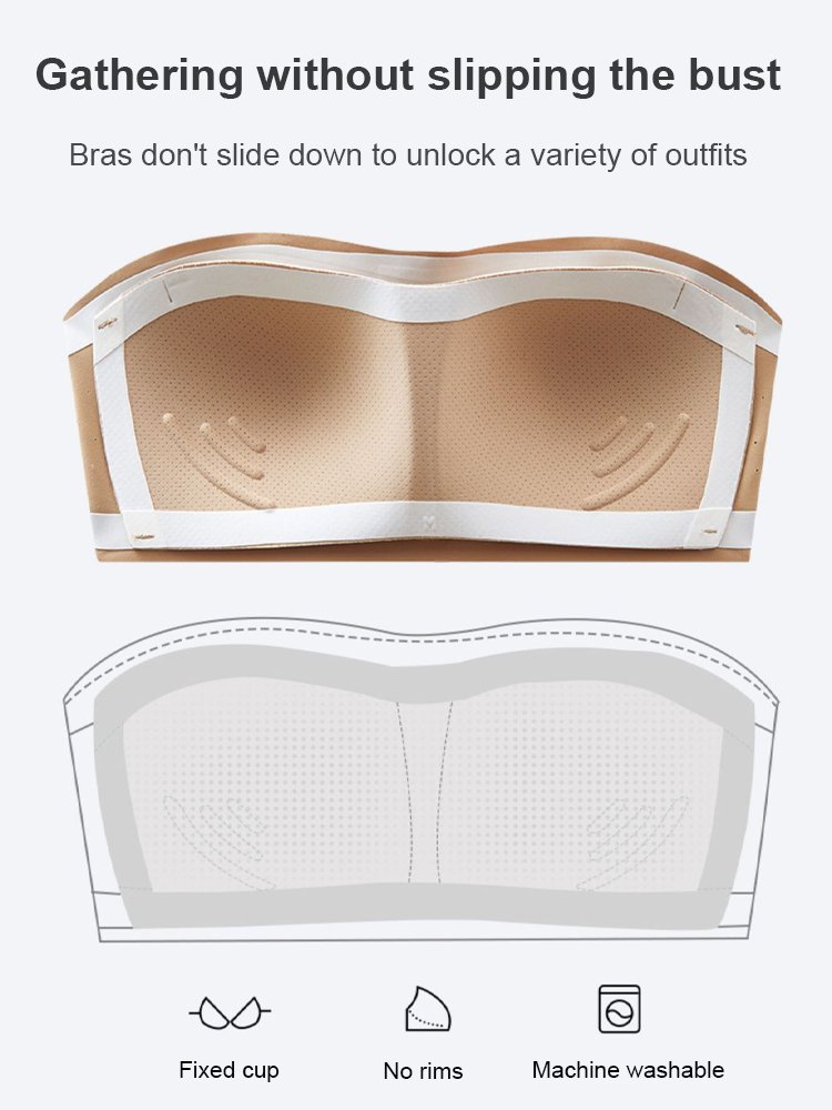 Running and jumping】Mid cut-out jelly stripes bustier