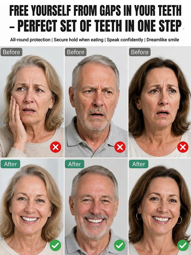 Instant Fix for Missing Teeth | 3-Minute Flawless Smile Without the Dentist