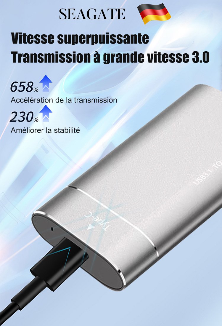 Disque dur mobile d'origine allemande
