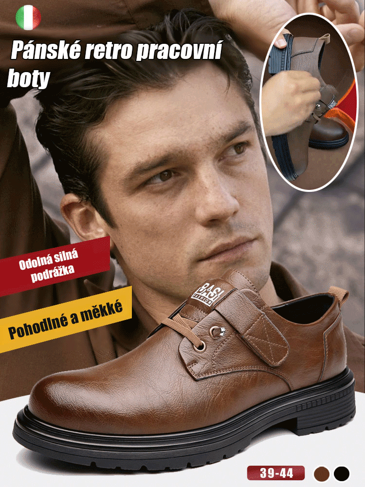 Retro pánské pracovní volnočasové boty