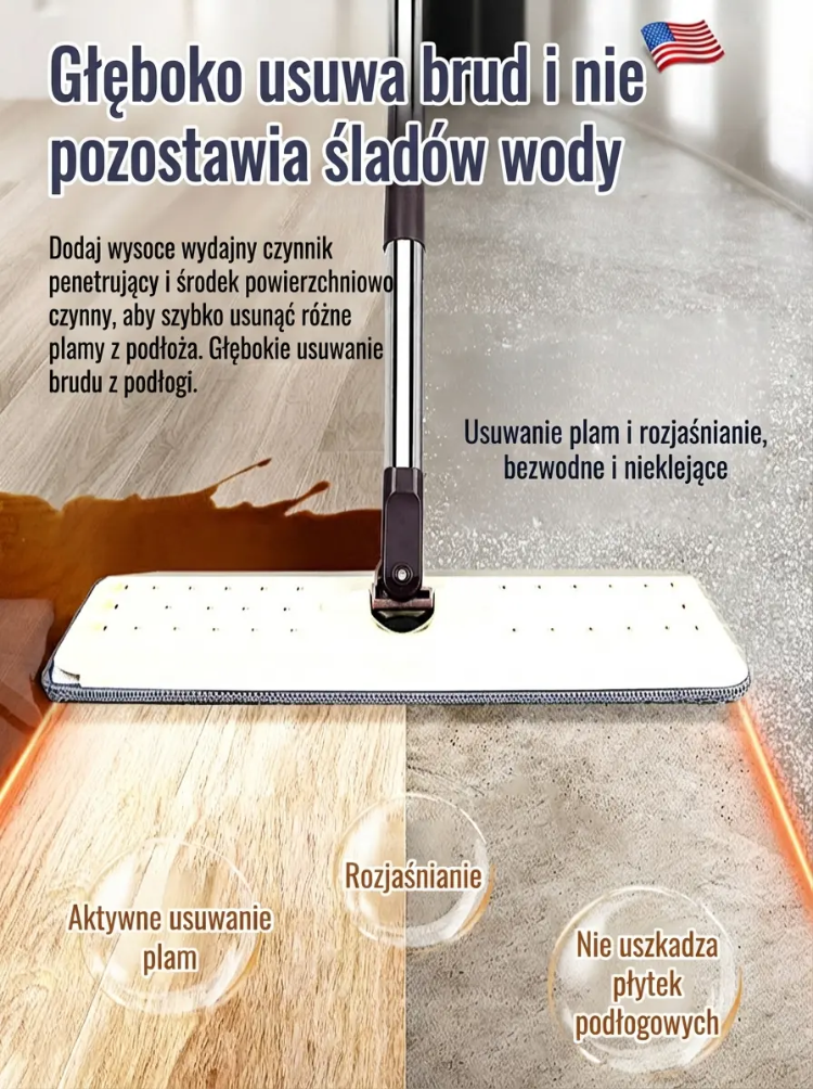 Trzy w jednym wielofunkcyjny środek antybakteryjny do czyszczenia podłóg
