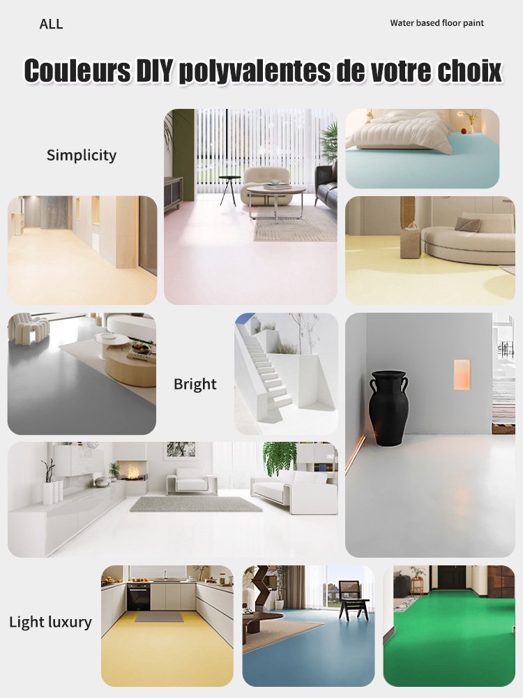 Peinture pour sol 3-en-1 non toxique et écologique