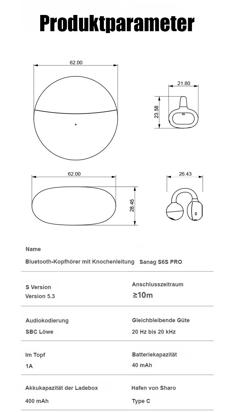 Bluetooth-Kopfhörer mit langer Akkulaufzeit
