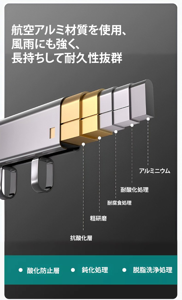一人暮らし向けのコンパクト物干しラック