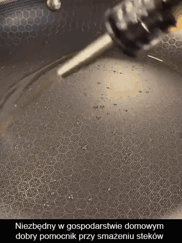 Patelnia ze stali nierdzewnej o strukturze plastra miodu z nieprzywierającym dnem bez powłoki