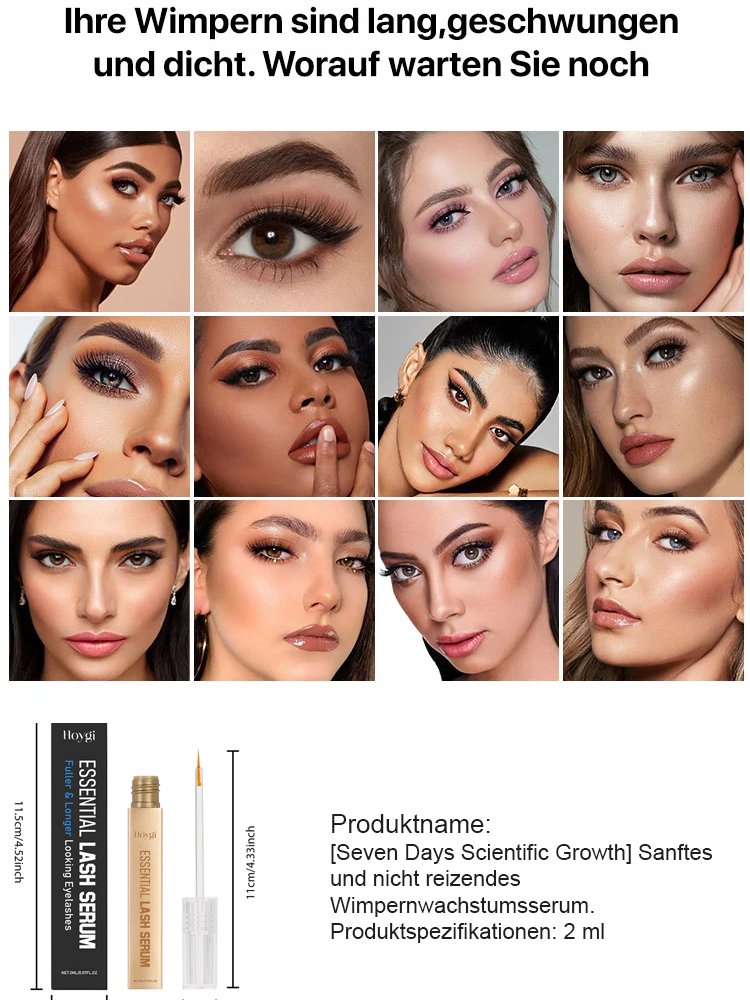 【7 Tage Wissenschaftliches Wachstum】Sanftes und reizfreies Wimpernserum