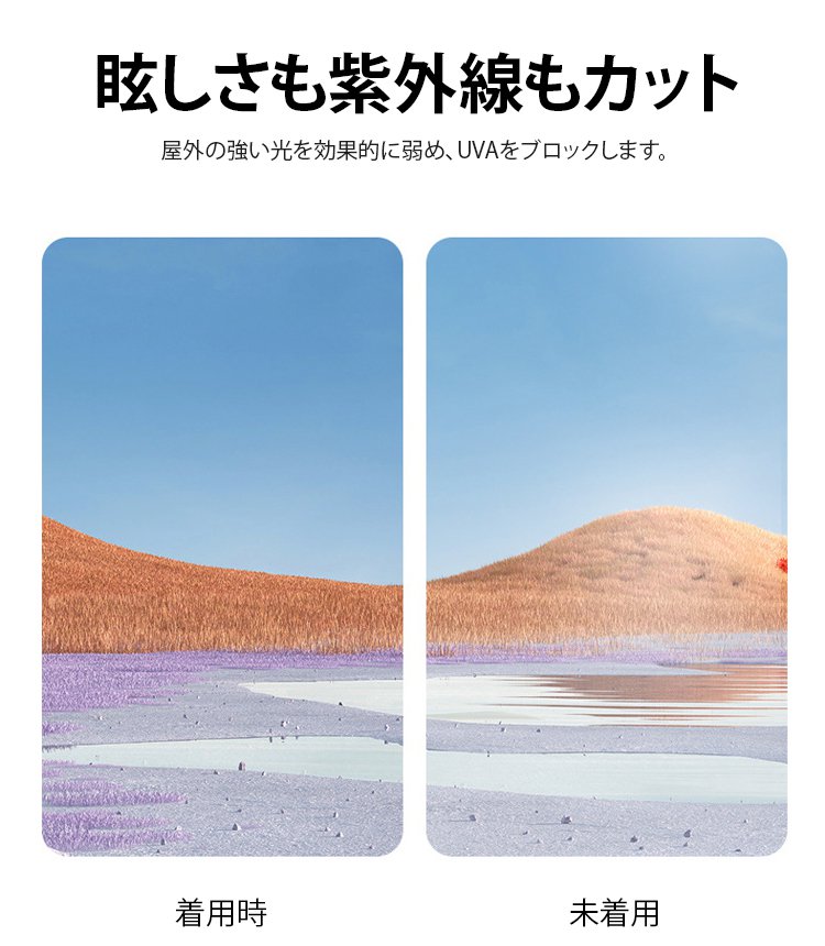 UVカット偏光サングラス