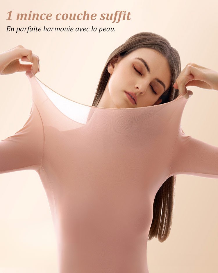 [température constante 37 degrés] sous-vêtement musculaire invisible ultra mince