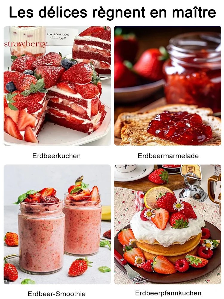 Graines de fraises à la crème super sucrées et juteuses