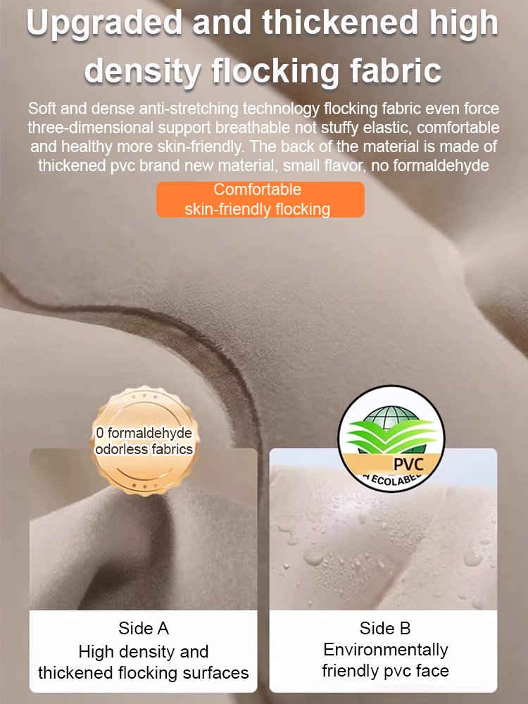 195kg Load - bearing Portable Flocked Inflatable Sofa Set: Turn Home & Camping into Cozy Retreats