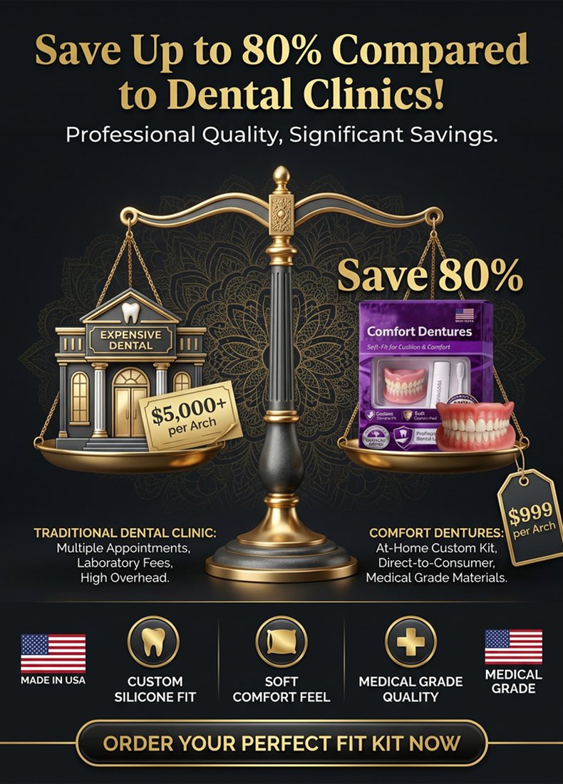 【Save $5,000 NOT Going to Dentists】Smart Silicone Teeth | Patented University Tech