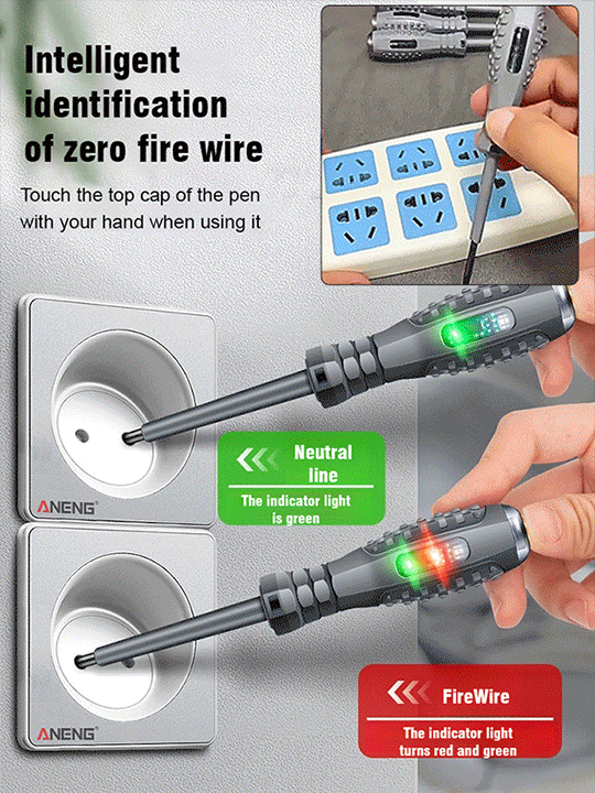 High Torque】High-lighted Colorful Light Stylus Screwdriver