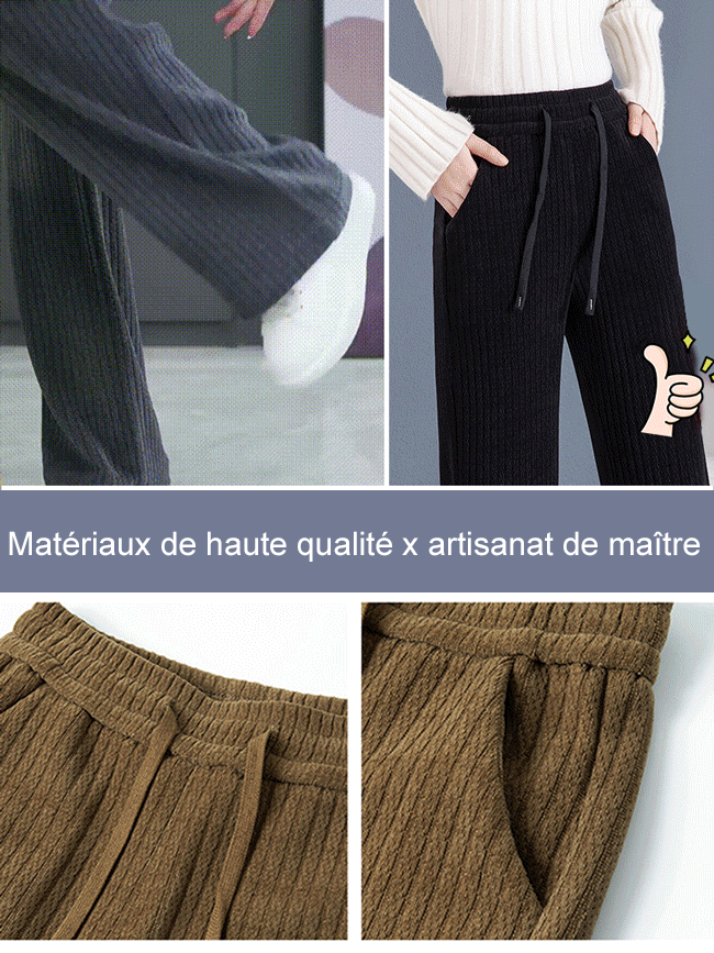 Pantalon large décontracté et confortable