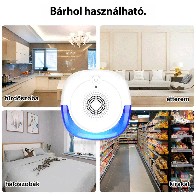 Egér-, szúnyog- és rovarriasztó készülék.