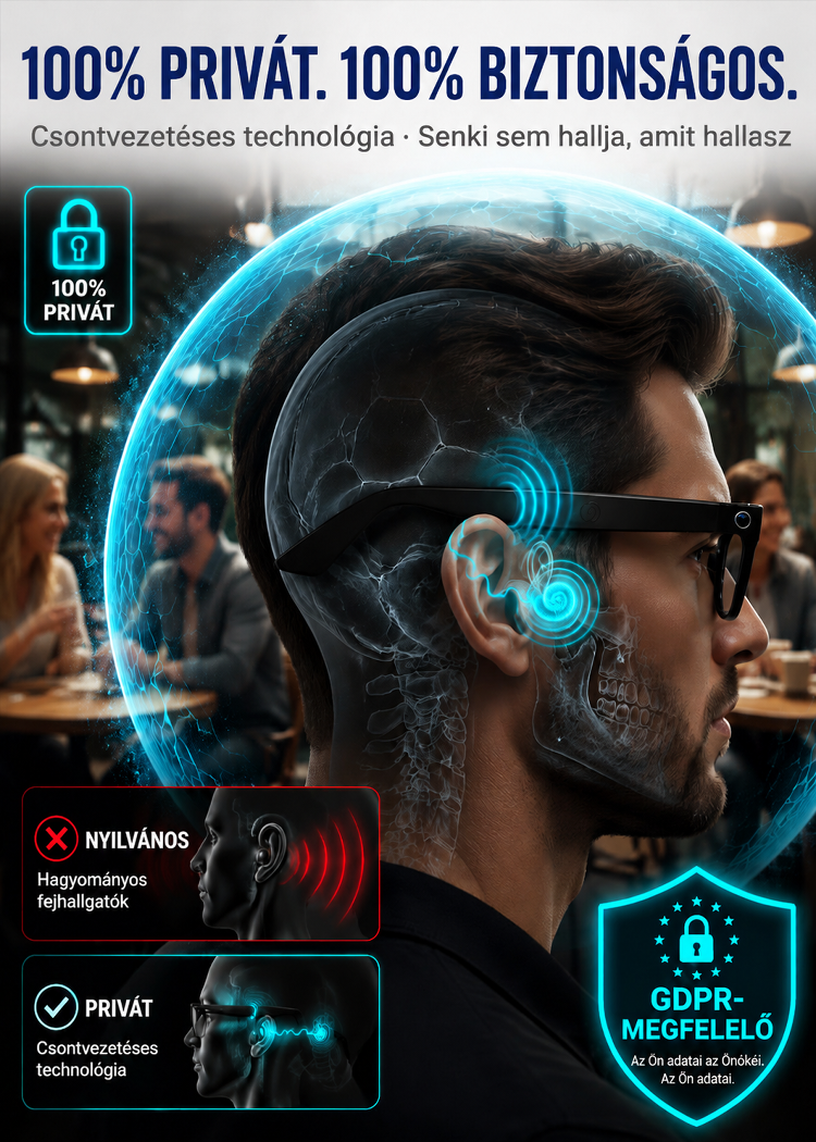  Intelligens Zoom Színváltó Valós idejű AI Fordító Szemüveg