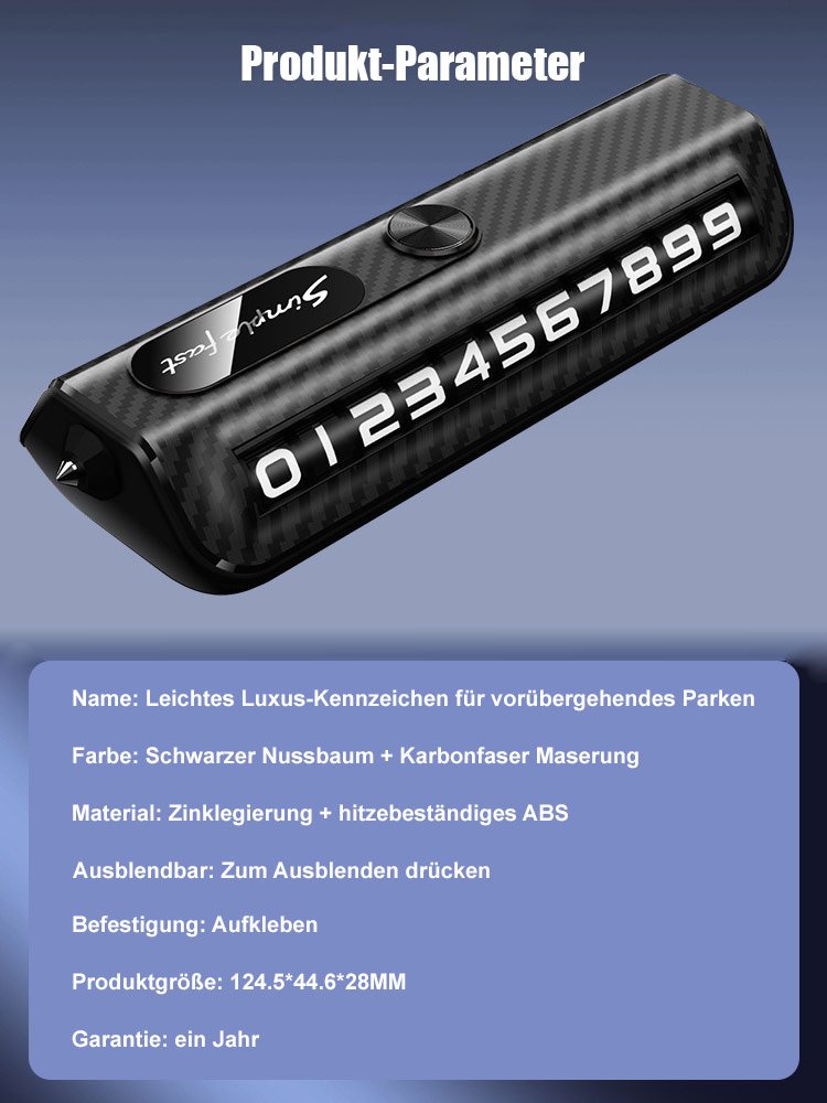 Parknummern Rollensicherheits Hammer ein Muss für das Auto