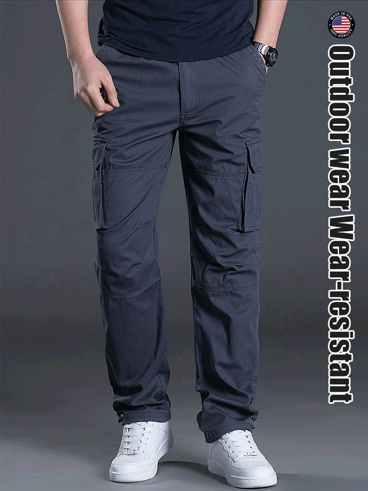 GK-Loose Multi-pocket Long Pants