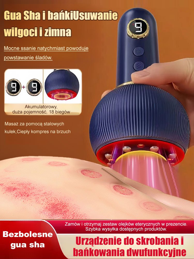 Bez wysiłku super wygodnie Elektryczna szczotka do masażu i bańki