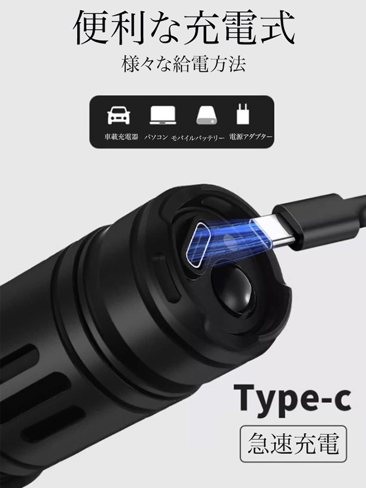 ハンドスピナー付き懐中電灯