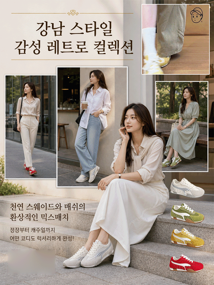 티 안 나게 키 커지는 시원한 메쉬 독일군 여성 스니커즈