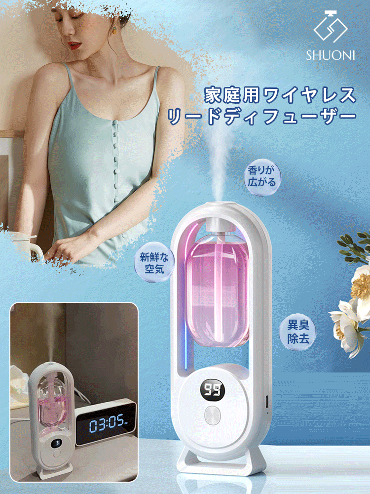家庭用ワイヤレスリードディフューザー