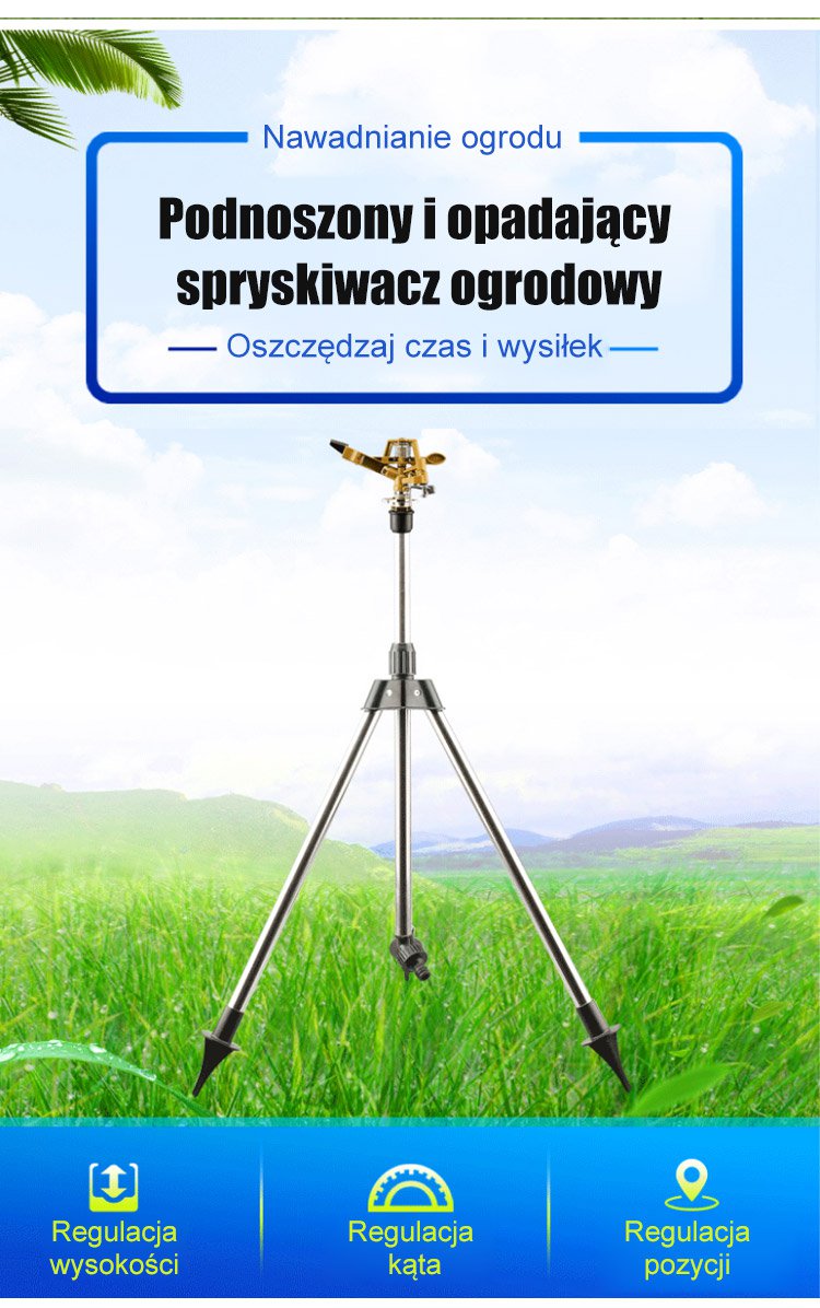 Zraszacz ogrodowy z możliwością regulacji strumienia