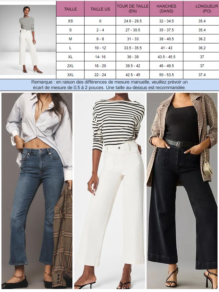 Les pantalons en jean polyvalents pour femmes les plus vendus.