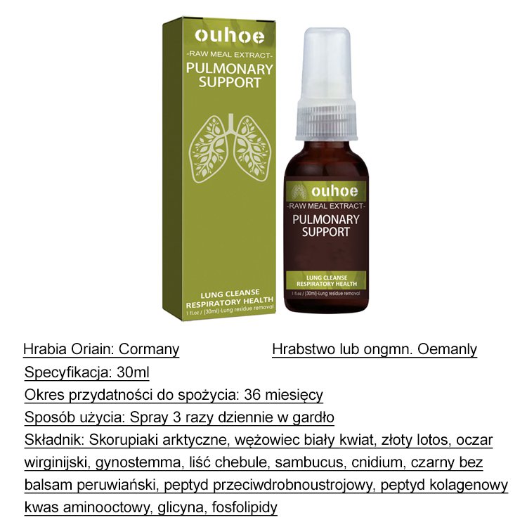 Ziołowy spray oczyszczający płuca BreathDetox