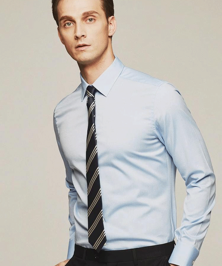 【기모】스판 다림질 면제 비즈니스 남자 셔츠