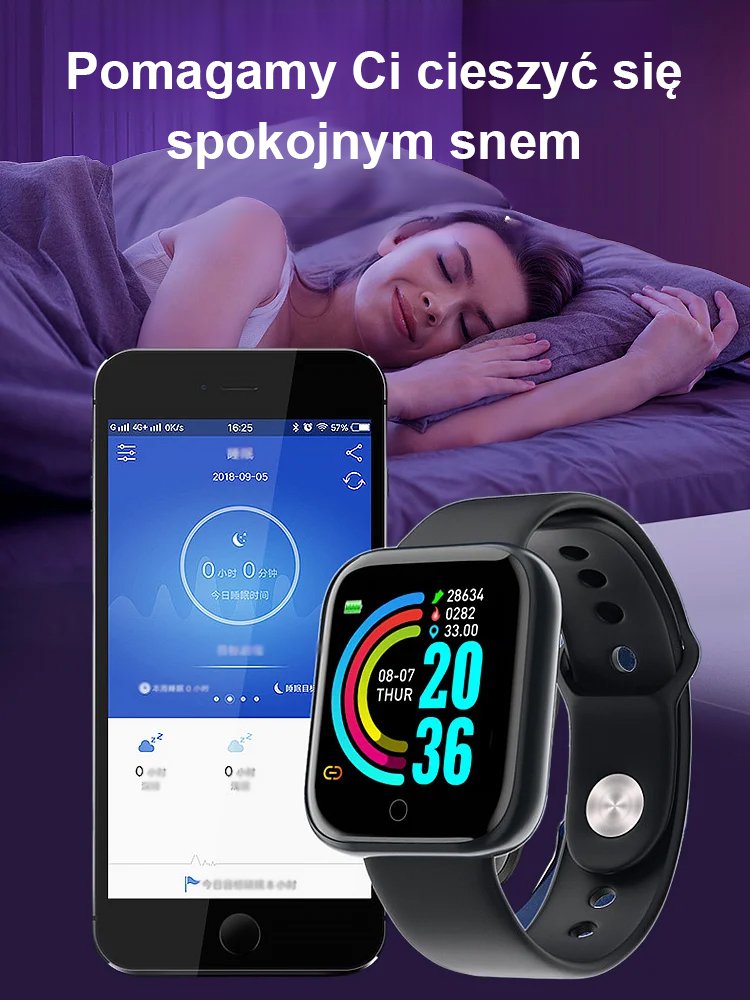 Inteligentny zegarek Y68S